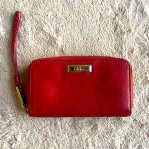 Cole Haan Small Red Wristlet/Wallet